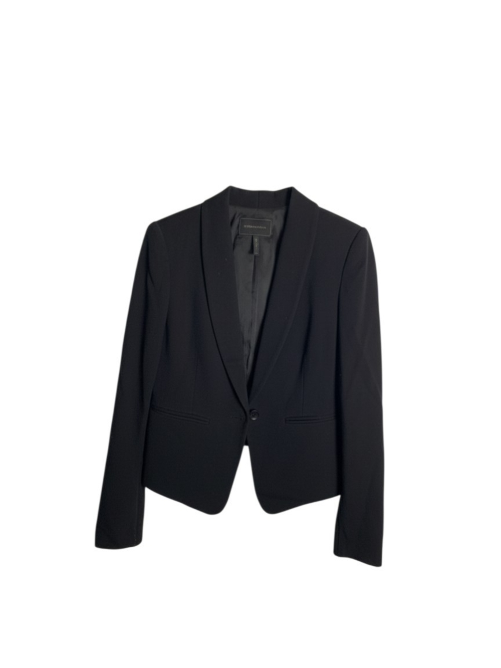 BCBGMAXAZRIA Black Blazer Women’s Small Tailored Single-Button Lined Jacket